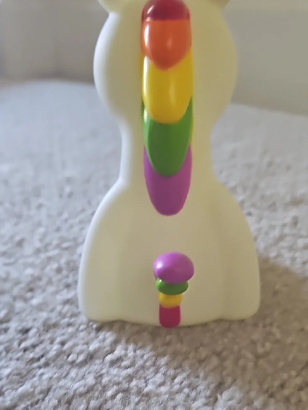 Unicorn LED Night Light - White Body with Rainbow Mane